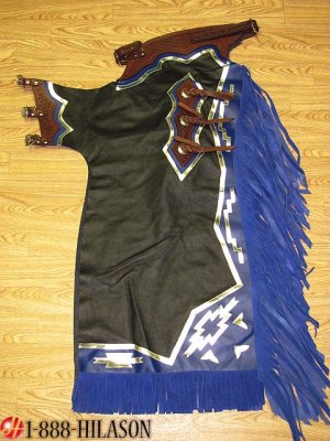 Bull Riding Soft Smooth Leather Rodeo Western Chaps