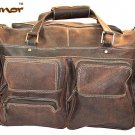 GLDB100CB Rugged Distressed Boot Leather Duffle and Gym Bags