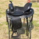 TO510BK Hilason Treeless Western Barrel Trail Saddle 16