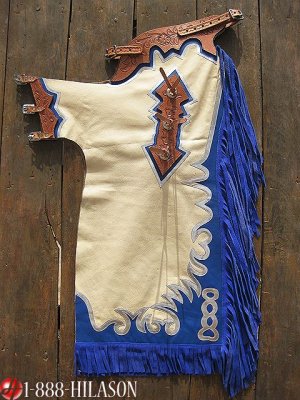 794 Bull Riding Smooth Leather Rodeo Western Chaps