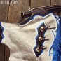 783 BULL RIDING NATURAL HAIR ON LEATHER RODEO CHAPS