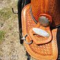 116ST Hilason Treeless Western Trail Barrel Saddle 16