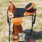 116ST Hilason Treeless Western Trail Barrel Saddle 17