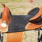 116ST Hilason Treeless Western Trail Barrel Saddle 17