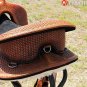 116ST Hilason Treeless Western Trail Barrel Saddle 17