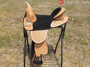 AW110 Hilason Treeless Western Trail Barrel Saddle 16