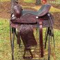 TO508M Hilason Treeless Western Barrel Trail Saddle 16