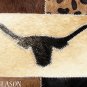 PL232 Cowhide Leather Hair-On PatchWork Cushion Pillow Cover
