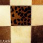 PL230 Cowhide Leather Hair-On PatchWork Cushion Pillow Cover