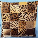 PL225 Cowhide Leather Hair-On PatchWork Cushion Pillow Cover