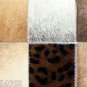 PL213 Cowhide Leather Hair-On PatchWork Cushion Pillow Cover