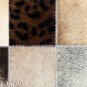 PL213 Cowhide Leather Hair-On PatchWork Cushion Pillow Cover