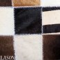 PL207 Cowhide Leather Hair-On PatchWork Cushion Pillow Cover