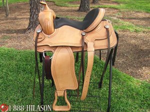 T246 Hilason Flex-Tree Trail Pleasure Western Saddle 18
