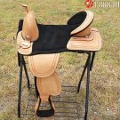 AW105 Hilason Treeless Western Trail Barrel Saddle 16
