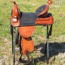 AW105M Hilason Treeless Western Trail Barrel Saddle 16