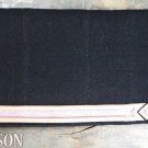 DP303 HILASON WESTERN NEW ZEALND WOOL SADDLE PAD BLANKET OSTRICH LEATHER