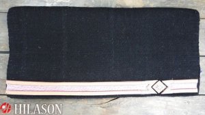 DP303 HILASON WESTERN NEW ZEALND WOOL SADDLE PAD BLANKET OSTRICH LEATHER