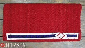 DP933 HILASON WESTERN NEW ZEALND WOOL SADDLE PAD BLANKET ZEBRA HAIR ON LEATHER