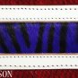 DP933 HILASON WESTERN NEW ZEALND WOOL SADDLE PAD BLANKET ZEBRA HAIR ON LEATHER