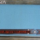DP934 HILASON WESTERN NEW ZEALND WOOL SADDLE PAD BLANKET ZEBRA HAIR ON LEATHER