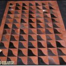HR324 CROCODILE PATCHWORK RUG COWHIDE COW HIDE CARPET