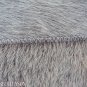 658 COWHIDE HAIR-ON LEATHER PATCHWORK RUG 48IN DIA