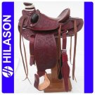 BH003 HILASON BIG KING WESTERN WADE RANCH ROPING SADDLE 17