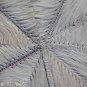 645 COWHIDE HAIR-ON LEATHER PATCHWORK RUG 48IN DIA