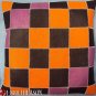 PL332 Smooth Leather PatchWork Cushion Pillow Cover