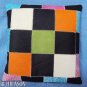 PL338 Smooth Leather PatchWork Cushion Pillow Cover