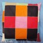 PL340 Smooth Leather PatchWork Cushion Pillow Cover