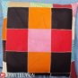 PL340 Smooth Leather PatchWork Cushion Pillow Cover