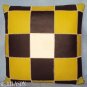 PL343 Smooth Leather PatchWork Cushion Pillow Cover