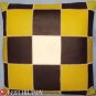 PL343 Smooth Leather PatchWork Cushion Pillow Cover