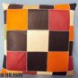 PL346 Smooth Leather PatchWork Cushion Pillow Cover