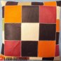 PL346 Smooth Leather PatchWork Cushion Pillow Cover