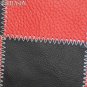 PL351 Smooth Leather PatchWork Cushion Pillow Cover