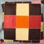 PL353 Smooth Leather PatchWork Cushion Pillow Cover