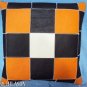 PL358 Smooth Leather PatchWork Cushion Pillow Cover
