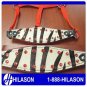 311 BRONC RODEO SHOW HORSE HALTER ZEBRA HAIR-ON LEATHER