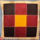 PL394 Smooth Leather PatchWork Cushion Pillow Cover