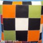 PL450 Smooth Leather PatchWork Cushion Pillow Cover
