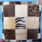 PL406 Cowhide Leather Hair-On PatchWork Cushion Pillow Cover