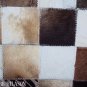 PL412 Cowhide Leather Hair-On PatchWork Cushion Pillow Cover