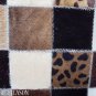 PL415 Cowhide Leather Hair-On PatchWork Cushion Pillow Cover