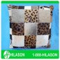 PL417 Cowhide Leather Hair-On PatchWork Cushion Pillow Cover
