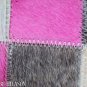 PL428 Cowhide Leather Hair-On PatchWork Cushion Pillow Cover