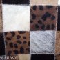 PL434 Cowhide Leather Hair-On PatchWork Cushion Pillow Cover
