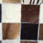 PL442 Cowhide Leather Hair-On PatchWork Cushion Pillow Cover